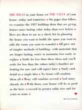 Better Homes & Gardens March 1957 Magazine Article: THE IDEAS in your house set THE VALUE