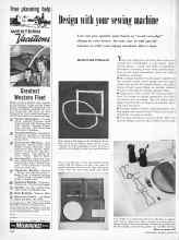Better Homes & Gardens March 1957 Magazine Article: Design with your sewing machine