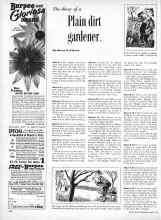 Better Homes & Gardens March 1957 Magazine Article: The diary of a Plain dirt gardener