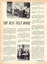 Better Homes & Gardens March 1957 Magazine Article: THE MAN NEXT DOOR