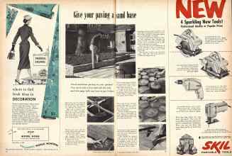 Better Homes & Gardens March 1957 Magazine Article: Give your paving a sand base