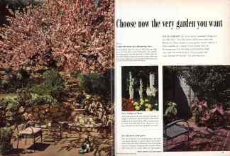 Better Homes & Gardens March 1957 Magazine Article: Choose now the very garden you want