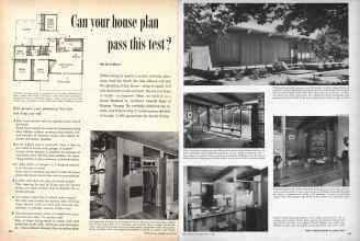 Better Homes & Gardens March 1957 Magazine Article: Can your house plan pass this test?