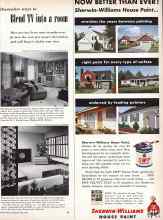 Better Homes & Gardens April 1957 Magazine Article: Decorative ways to Blend TV into a room