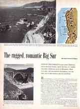 Better Homes & Gardens April 1957 Magazine Article: The rugged, romantic Big Sur