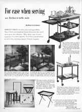 Better Homes & Gardens April 1957 Magazine Article: For ease when serving