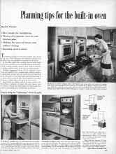 Better Homes & Gardens April 1957 Magazine Article: Planning tips for the built-in oven