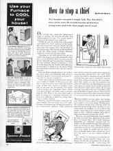 Better Homes & Gardens April 1957 Magazine Article: How to stop a thief