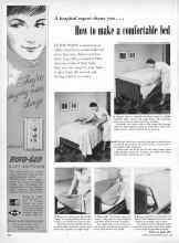 Better Homes & Gardens April 1957 Magazine Article: How to make a comfortable bed