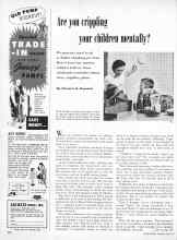 Better Homes & Gardens April 1957 Magazine Article: Are foil crippling your children mentally?