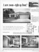Better Homes & Gardens April 1957 Magazine Article: A new room-right up front!