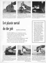 Better Homes & Gardens April 1957 Magazine Article: Let plastic metal do the job