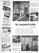 Better Homes & Gardens April 1957 Magazine Article: Boys' room planned for hobbies