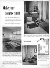 Better Homes & Gardens April 1957 Magazine Article: Make your corners count