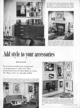 Better Homes & Gardens April 1957 Magazine Article: Add style to your accessories