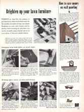 Better Homes & Gardens April 1957 Magazine Article: Brighten up your lawn furniture