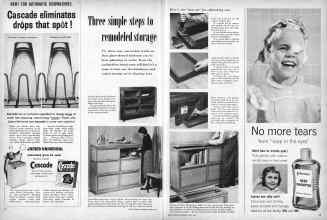 Better Homes & Gardens April 1957 Magazine Article: Three simple steps to remodeled storage