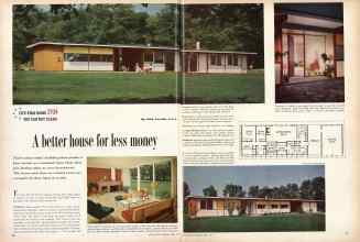 Better Homes & Gardens April 1957 Magazine Article: A better house for less money