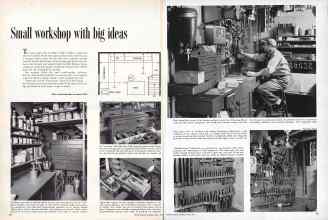 Better Homes & Gardens April 1957 Magazine Article: Small workshop with big ideas
