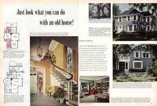 Better Homes & Gardens April 1957 Magazine Article: Just look what you can do with an old house!