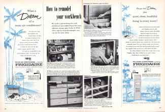 Better Homes & Gardens April 1957 Magazine Article: How to remodel your workbench