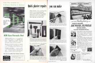 Better Homes & Gardens April 1957 Magazine Article: Quick plaster repairs you can make