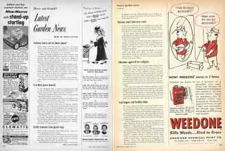 Better Homes & Gardens April 1957 Magazine Article: Latest Garden News