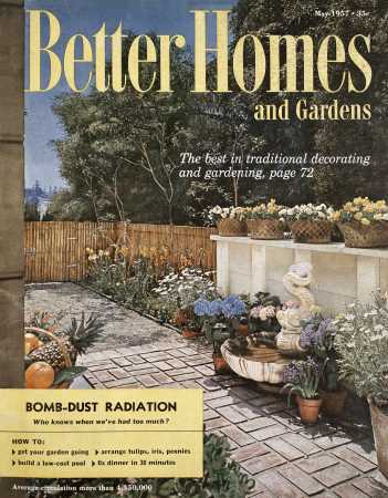 Better Homes & Gardens May 1957 Magazine Cover