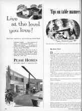 Better Homes & Gardens May 1957 Magazine Article: Tips on table manners