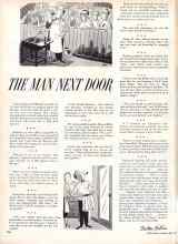 Better Homes & Gardens May 1957 Magazine Article: THE MAN NEXT DOOR