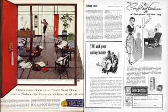 Better Homes & Gardens May 1957 Magazine Article: Page 54