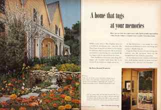 Better Homes & Gardens May 1957 Magazine Article: A home that tugs at your memories