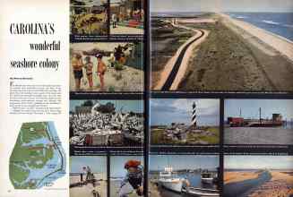 Better Homes & Gardens May 1957 Magazine Article: CAROLINA'S wonderful seashore colony