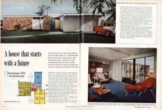 Better Homes & Gardens May 1957 Magazine Article: A house that starts with a future