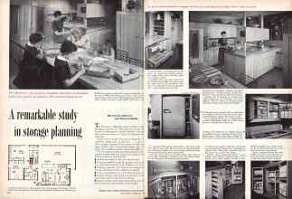 Better Homes & Gardens May 1957 Magazine Article: A remarkable study in storage planning
