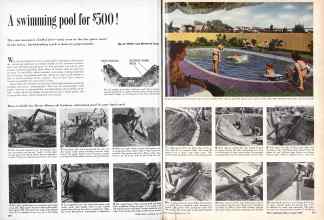 Better Homes & Gardens May 1957 Magazine Article: A swimming pool for $500!