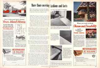 Better Homes & Gardens May 1957 Magazine Article: More floor-covering fashions and facts
