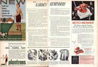 Better Homes & Gardens May 1957 Magazine Article: MAY GARDEN REMINDERS
