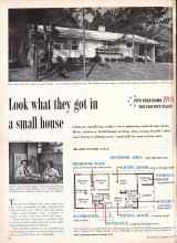 Better Homes & Gardens June 1957 Magazine Article: Look what they got in a small house