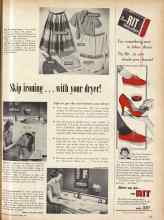 Better Homes & Gardens June 1957 Magazine Article: Skip ironing ... with your dryer!
