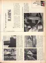 Better Homes & Gardens June 1957 Magazine Article: How to repair and replace FLASHING