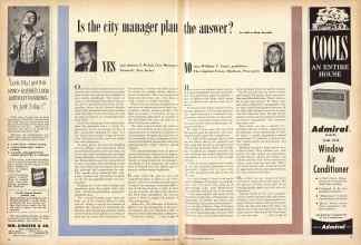 Better Homes & Gardens June 1957 Magazine Article: Is the city manager plan the answer?