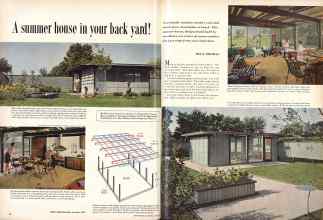 Better Homes & Gardens June 1957 Magazine Article: A summer house in your back yard!