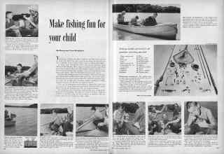 Better Homes & Gardens June 1957 Magazine Article: Make fishing fun for your child