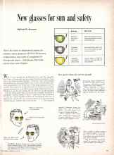 Better Homes & Gardens July 1957 Magazine Article: New glasses for sun and safety