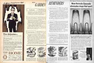 Better Homes & Gardens July 1957 Magazine Article: JULY GARDEN REMINDERS