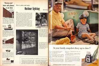 Better Homes & Gardens July 1957 Magazine Article: Page 18