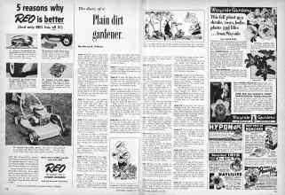 Better Homes & Gardens July 1957 Magazine Article: The diary of a Plain dirt gardener