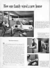 Better Homes & Gardens August 1957 Magazine Article: How one family wired a new house