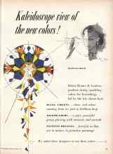 Better Homes & Gardens August 1957 Magazine Article: Kaleidoscope view of the new colors!